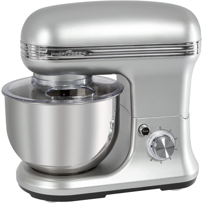 Міксер ProfiCook PC-KM 1222 W з чашею 5 л, вагами та спеціальним редуктором, 1200 Вт, 8 швидкостей, нержавіюча сталь