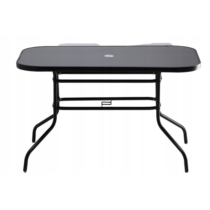 Комплект садових меблів GardenLine, метал, чорний, 5 предметів