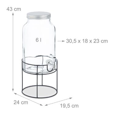 Дозатор для напоїв Relaxdays зі стійкою