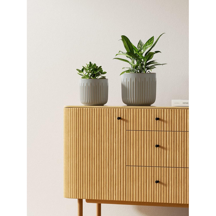 Набір горщиків для квітів LE TAUCI, 3 шт., кераміка, 21+17+14 см