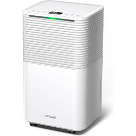 Електричний осушувач повітря 12л/день, сенсорне управління, дисплей, таймер, для дому, ванної кімнати, підвалу, білий