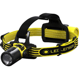 Світлодіодний налобний ліхтар Ledlenser EXH8, вибухозахищений, Ex зона 0/20, з фокусуванням, з червоним заднім ліхтарем, з акумулятором, 180 люмен, відстань променя 120 метрів, час горіння 40 годин