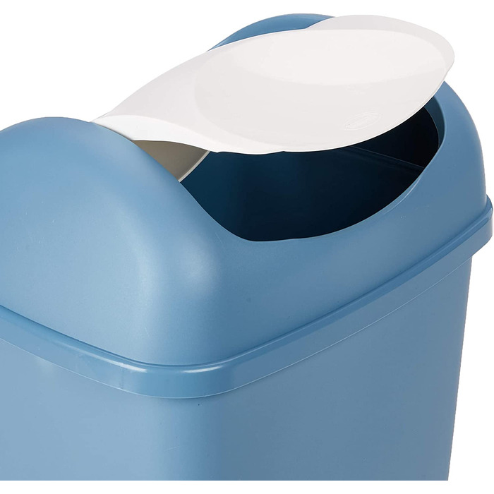 Відро axentia з поворотною кришкою, кольорове пластикове відро для кухні та ванної, відро для сміття з поворотною кришкою, місткість прибл. літр (25 л, Синій (Синій 235681))