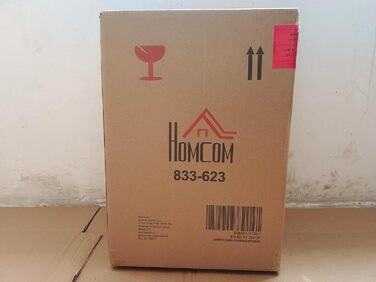 Торшер з поличками HOMCOM, від E27 до 40W, Wood Black, 26x26x160 см (без лампочки)