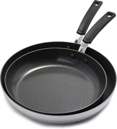 Набір сковорідок GreenPan Levels з антипригарним покриттям, 26см та 30см, без PFAS, срібний колір