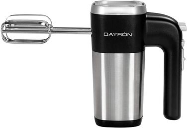Ручний міксер, ретро, 500 Вт, чорний/сріблястий Dayron