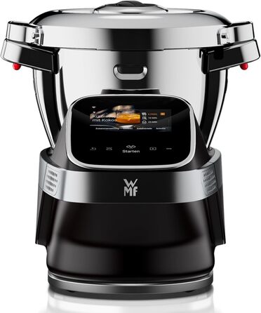 Кухонна машина WMF Avantgarde з функцією приготування їжі, тиха робота, 14 програм, Wi-Fi, чаша 5л, сенсорний екран, інтуїтивна програма, рецепти, матова нержавіюча сталь