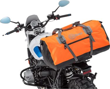 Багажний рулон водонепроникний 11, Універсальна посадка, помаранчевий, 80 літрів, Мотоцикл, Велосипед, Спортивна сумка