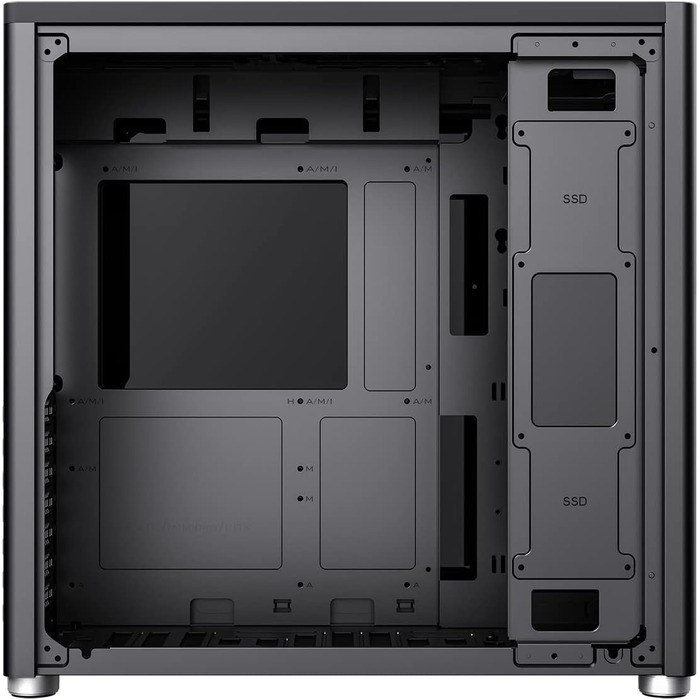 Ігровий корпус GameMax Spark Pro Cube ATX з двома загартованими скляними панелями, USB 3.0, Type-C, чорний