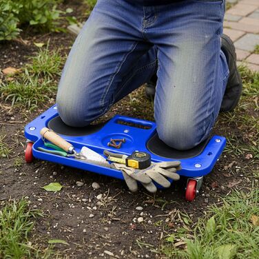 Дошка для колін з підсвічуванням та органайзером для інструментів Relaxdays