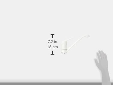 Змішувач NOVARA-PLUS, GLACIER, поворотний, змішувач одноважільний, 115.0470.658