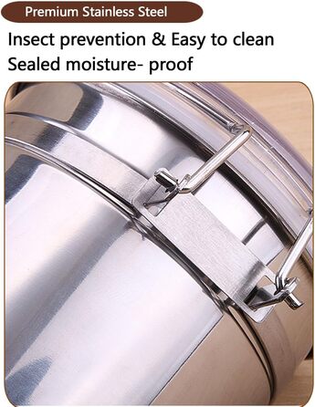 Контейнер для кави та продуктів з нержавіючої сталі, 1.2л, набір 2 шт, BPA-free