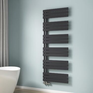 Рушникосушарка EMKE 104x50 см, чорна, 529W, для ванної кімнати