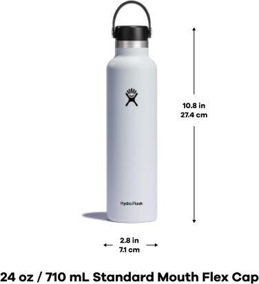 Пляшка для води - Ізольована пляшка для води з нержавіючої сталі - Спортивна пляшка з герметичною гнучкою кришкою та ремінцем - Термос Пляшка Можна мити в посудомийній машині - Маленький отвір - (680 г, агава, 1 унція)