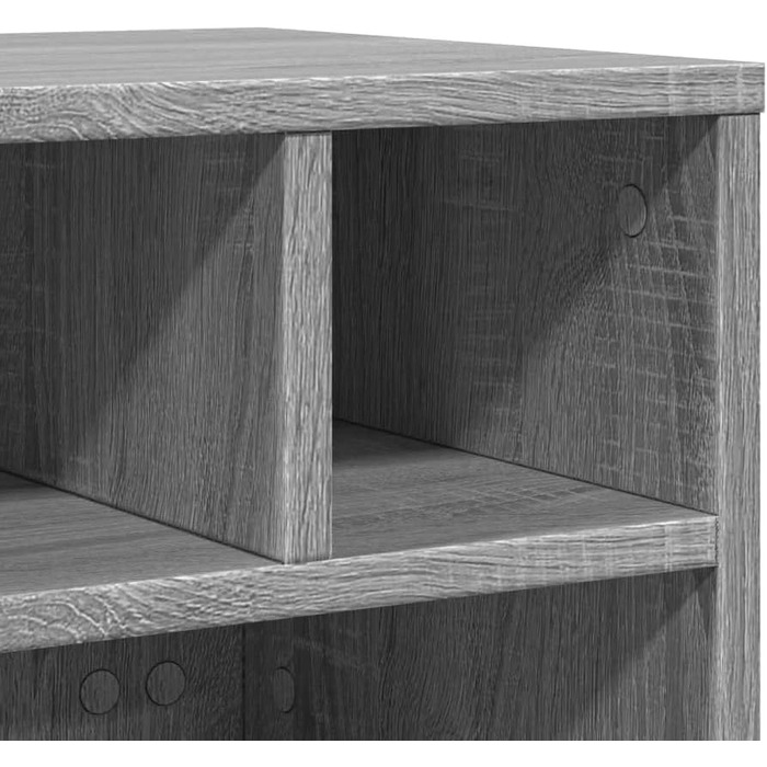 Підставка для принтера на колесах з полицями, білий ДСП, для офісу та дому (Грау Сонома)