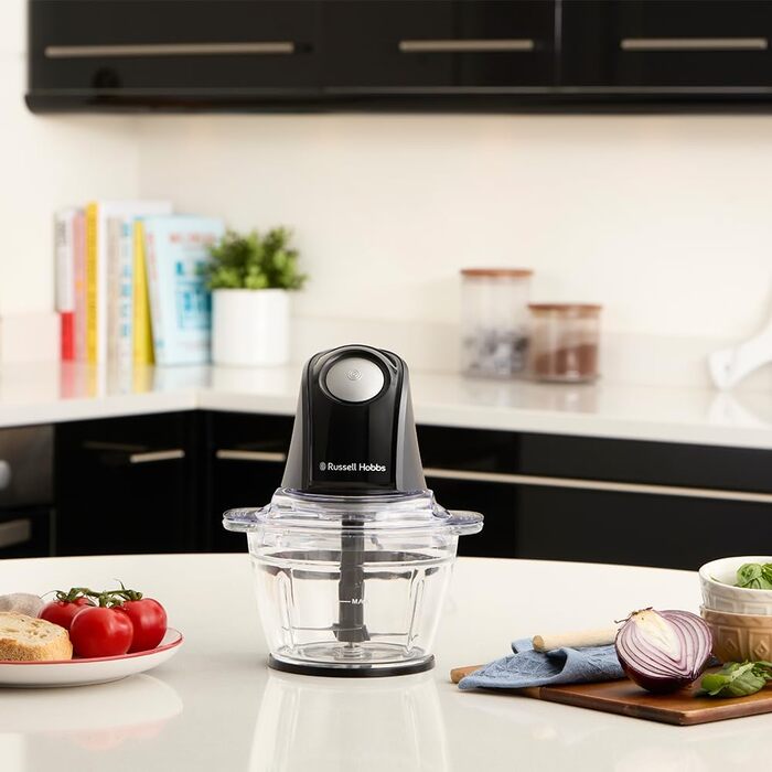 Подрібнювач кухонний електричний Russell Hobbs Mini Zerkleinerer 1л, сталь, 350W, чорний матовий 27131-56