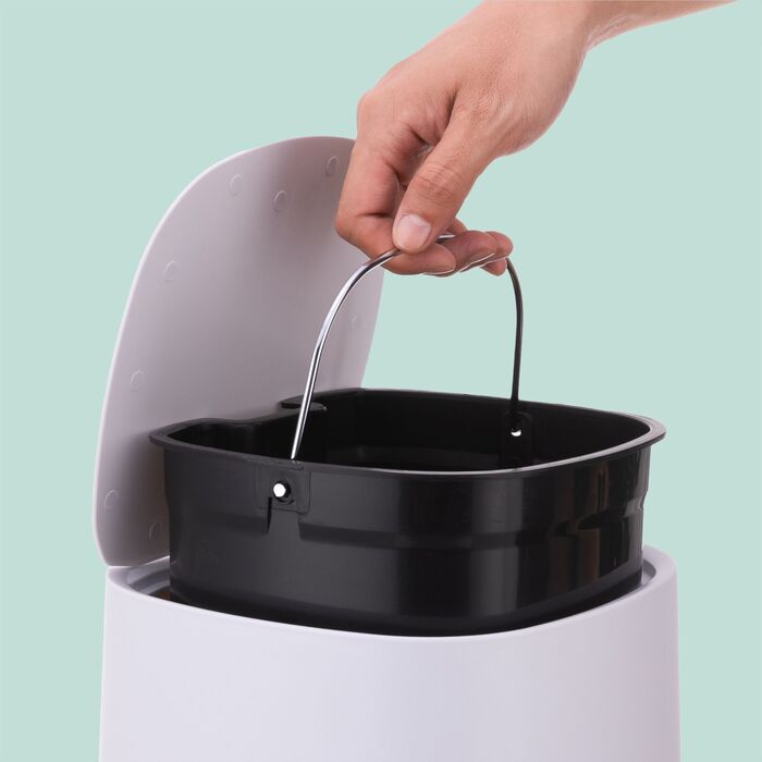 Відро для сміття Relaxdays 5 л з м'яким закриттям