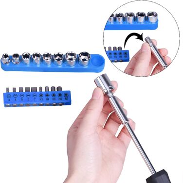 Набір інструментів CARTMAN 148 предметів для дому в пластиковому кейсі, синій