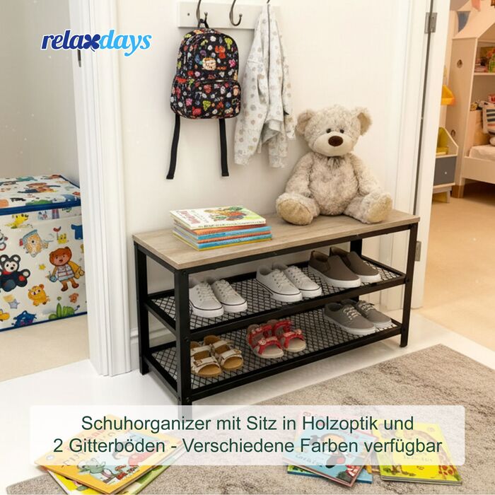 Сховище для взуття Relaxdays з 2 полицями