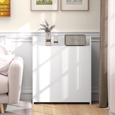 Складний обідній стіл для маленьких приміщень з 4 непомітними полицями, розкладний кухонний стіл, захист від перекидання, білий