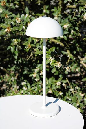 LED-лампа LUCIDE JOY - перезарядна настільна лампа для дому та вулиці, IP54, 1.5W, 3000K, біла