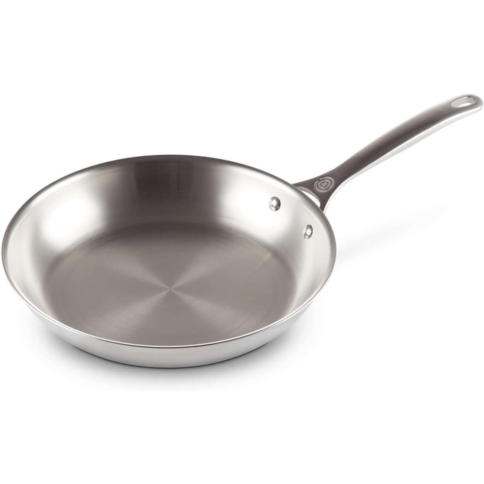 Сковорода LE CREUSET з нержавіючої сталі 3-шарова, 28 см, без антипригарного покриття