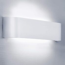 Настінний світильник Lightess, світлодіодний сучасний настінний світильник для інтер'єру, білий настінний світильник, теплий білий світильник для сходів, 12 Вт, IP44 для вітальні, спальні, передпокою, сходів і тд., виготовлений з алюмінію (холодний білий)