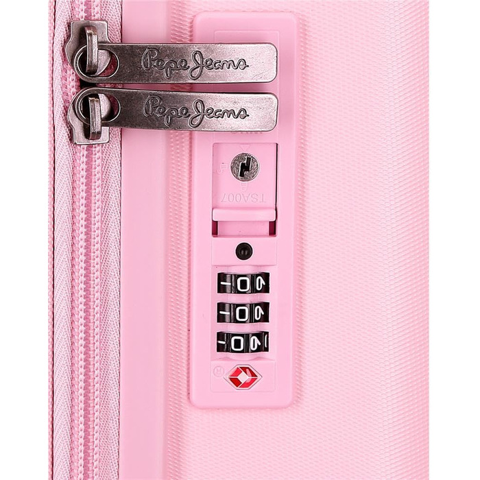 Набір валіз Pepe Jeans Highlight, 55/70 см, ABS-замок, 116 л, 4 колеса, ручна поклажа, світло-рожевий колір