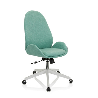 Офісне крісло AVEA I з тканини кольору аква
