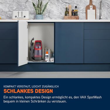 Vax SpotWash Duo: Портативний відпарювач для килимів та м'яких меблів з насадкою для тварин, аксесуари для щоденного прибирання, для різних поверхонь, з розчином для чищення (Spotwash EU)