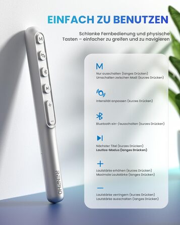 Масажер для очей RENPHO Eyeris 1 з підігрівом, вібрацією та Bluetooth, акумуляторний, для сухих очей