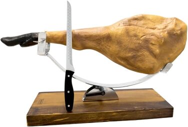 Телескопічний тримач для ножа, дерево з нержавіючої сталі, коричневий (один розмір, поворотна основа), 954