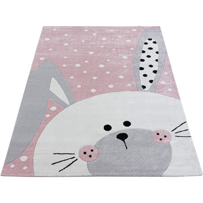 Дитячий килим HomebyHome з малюнком кролика 120x170 см