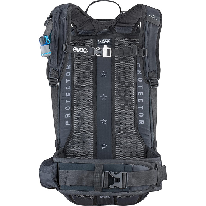 Рюкзак EVOC FR PRO 20l Protector Backpack Daypack (інтегрований протектор для спини, LITESHIELD SYSTEM, кріплення системи гідратації, лавинний відсік, тримач для лиж та сноуборду, розмір S, M/L, XL) (Бензинова глина, S)