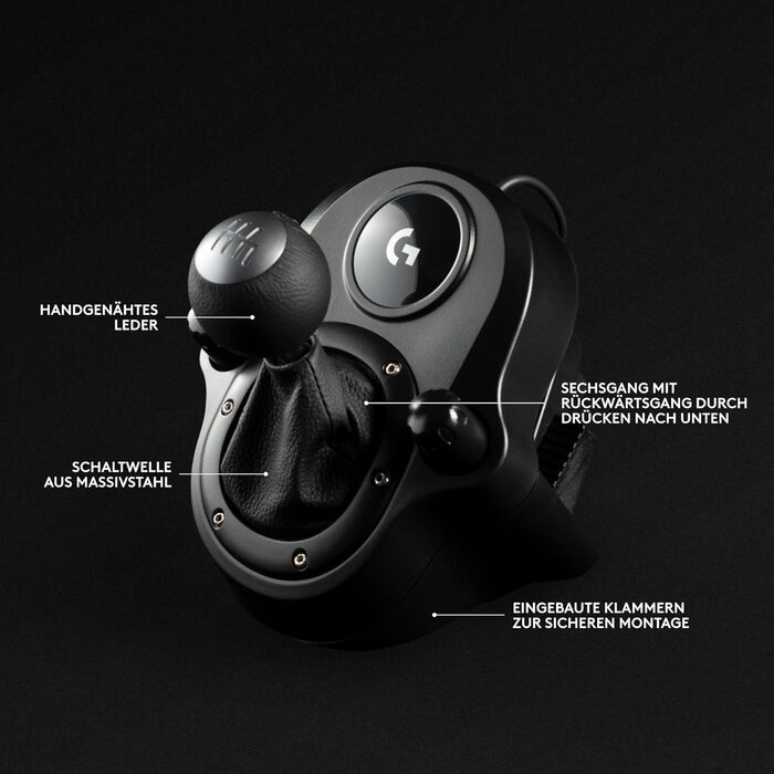 Logitech G923 Racing Wheel – Гоночний руль з педалями та перемикачем для PS5, PS4, PC, Mac. TRUEFORCE, 1000Hz, чорний