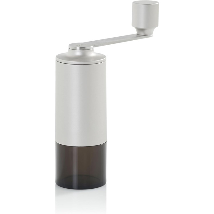 Кавомолка ручна AdHoc MC13 Moro з керамічним жорном CeraCutXL та DirectDrive | Для еспресо, фільтра та френч-прес (Світло-сіра)