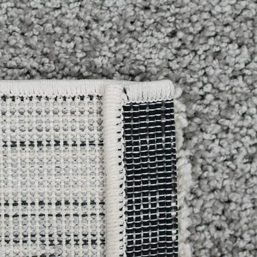 Килим-мрія килим для дитячої кімнати дитячий ігровий килимок 3D з ефектом хай-лоу чорний (80 см круглої форми, кремово-сірий)