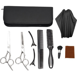 Набір дитячих ножиць для волосся FLYAMAPIRIT вкл. ножиці для підстригання, ножиці для моделювання, гребінець для підстригання, гребінець для укладання, перукарська накидка (60 символів)