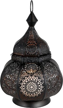 Східний ліхтар Marrakesch Orient Lamis 30 см чорний