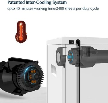 Шредер для документів WOLVERINE P5 SD9101 (Білий) – 8 листів, супер мікроріз, 17л контейнер