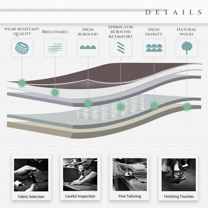 Офісний крісло Colamy з шкіри, висока спинка, комп'ютерне крісло з підлокітниками, регульоване нахил, ергономічний поворотний стілець для дорослих, роботи, навчання