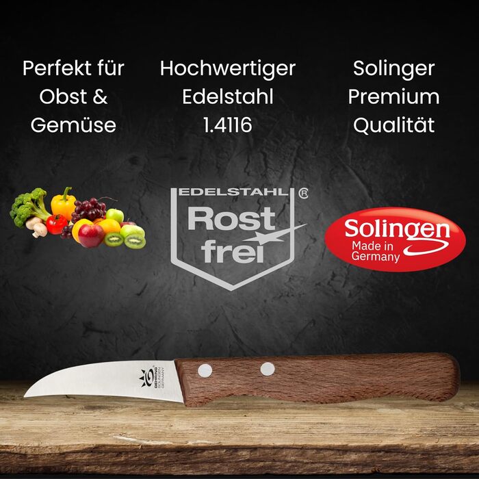 Набір кухонних ножів GEHRING SOLINGEN HOME MYII, 6 предметів, нержавіюча сталь, Made in Germany