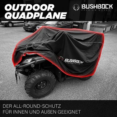 Чохол BUSHBOCK Premium Quad з покриттям з ТПУ-захисний чохол для квадроцикла-надміцний (Чорний, XL) Чорний XL