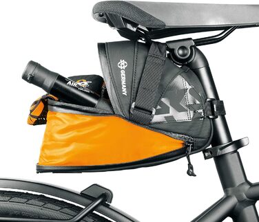 Кофри SKS GERMANY EXPLORER, велоаксесуари (сумка-сідло з прогумованої, водовідштовхувальної тканини, ламіновані блискавки з ергономічним Easy-Zip, об'єм) (сумка-сідло EXPLORER CLICK 1800 мл)