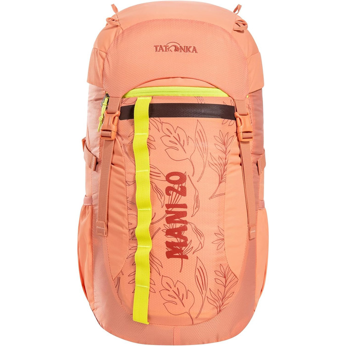 Дитячий рюкзак Tatonka Mani 20L - Рюкзак для дівчаток і хлопчиків від 10 років - Включає подушку сидіння і зі світловідбивачами для хорошої видимості - Виготовлений з перероблених матеріалів - Об'єм 20 літрів (абрикосовий)