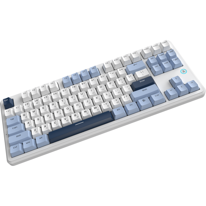 Дротова механічна клавіатура Ajazz AK870 V2 Flying Fish Switches White (AK870-V2-FF-BWB)