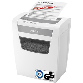 Шредер Leitz IQ Office S: Безпека P4, 12 листів, тиха робота, для офісу, білий