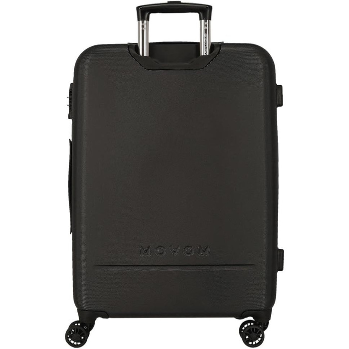 Набір валіз Movom Galaxy (2 шт): велика (68 см, чорна) та середня (55 см, блакитна), ABS, 111 л, 6.56 кг