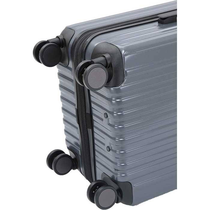 Чемодан з TSA-замком Münicase M816, розширювана фуртура, телескопічна ручка, 4 колеса, жорсткий корпус (Сірий, маленький)