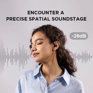 Навушники 1MORE P50 з MMCX кабелем, Hi-Res Audio, 3.5mm, глибокий бас, мікрофон, керування, для музики та ігор